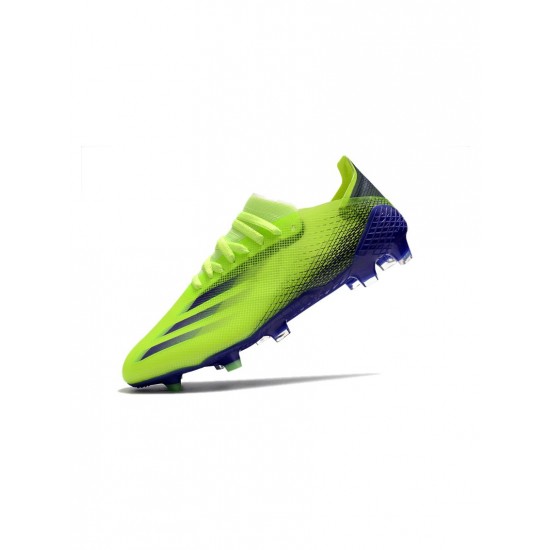 Adidas X Ghosted .1 FG Solar Green Purple Soccer Cleats