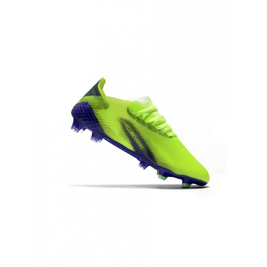 Adidas X Ghosted .1 FG Solar Green Purple Soccer Cleats