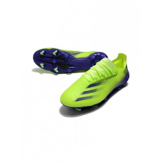 Adidas X Ghosted .1 FG Solar Green Purple Soccer Cleats