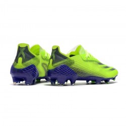 Adidas X Ghosted .1 FG Solar Green Purple Soccer Cleats