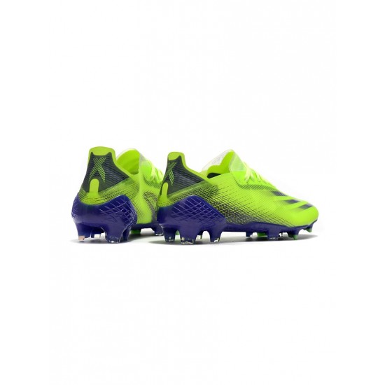 Adidas X Ghosted .1 FG Solar Green Purple Soccer Cleats