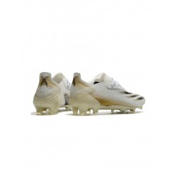 Adidas X Ghosted .1 FG White Metallic Gold Core Black Soccer Cleats