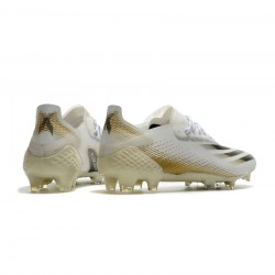 Adidas X Ghosted .1 FG White Metallic Gold Core Black Soccer Cleats