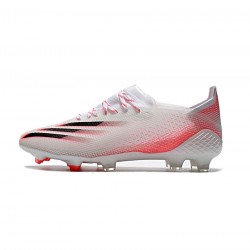 Adidas X Ghosted .1 FG White Red Soccer Cleats