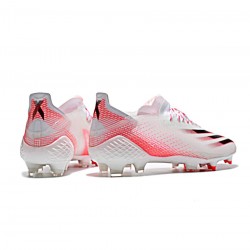 Adidas X Ghosted .1 FG White Red Soccer Cleats