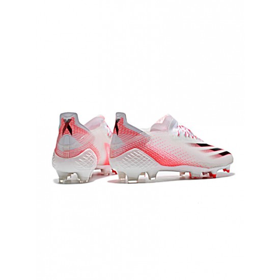 Adidas X Ghosted .1 FG White Red Soccer Cleats