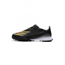 Adidas X Ghosted .1 TF Black Gold Soccer Cleats