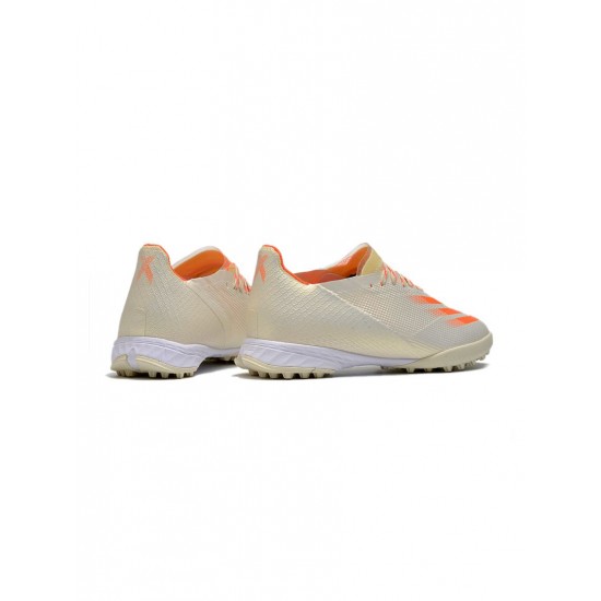 Adidas X Ghosted .1 TF White Orange Soccer Cleats