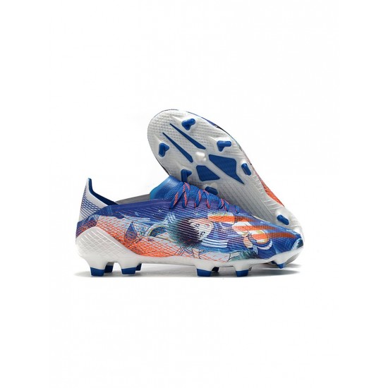 Adidas X Ghosted.1 Tsubasa Special Edition Blue Orange White Soccer Cleats