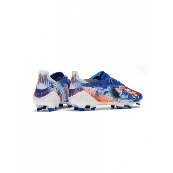 Adidas X Ghosted.1 Tsubasa Special Edition Blue Orange White Soccer Cleats