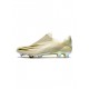 Adidas X Ghosted FG White Metallic Gold Melange Core Black Soccer Cleats