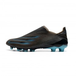 Adidas X Ghosted Scrapped Editions Black Blue Soccer Cleats