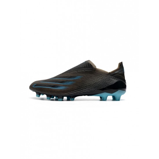 Adidas X Ghosted Scrapped Editions Black Blue Soccer Cleats