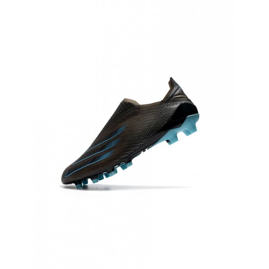 Adidas X Ghosted Scrapped Editions Black Blue Soccer Cleats