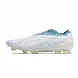 Adidas Parley X Speedportal FG White Grey Blue Soccer Cleats