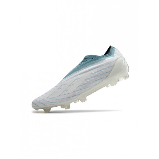 Adidas Parley X Speedportal FG White Grey Blue Soccer Cleats