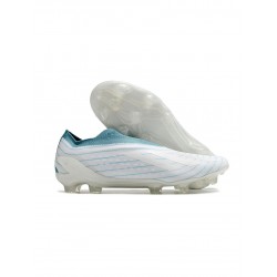 Adidas Parley X Speedportal FG White Grey Blue Soccer Cleats