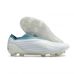 Adidas Parley X Speedportal FG White Grey Blue Soccer Cleats