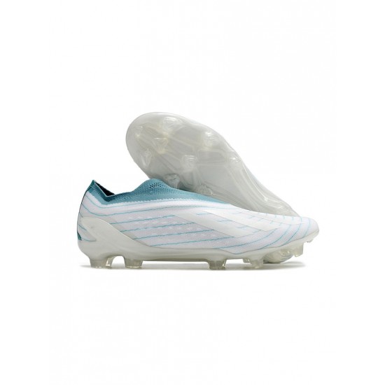 Adidas Parley X Speedportal FG White Grey Blue Soccer Cleats