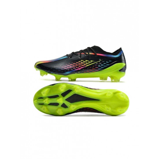 Adidas X Speedportal.1 FG Core Black Bright Cyan Solar Yellow Soccer Cleats