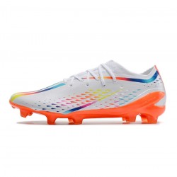 Adidas X Speedportal.1 FG White Solar Yellow Power Blue Soccer Cleats