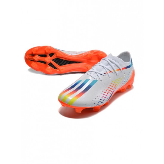 Adidas X Speedportal.1 FG White Solar Yellow Power Blue Soccer Cleats