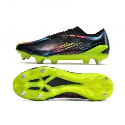 Adidas X Speedportal.1 SG Pro Core Black Bright Cyan Solar Yellow Soccer Cleats