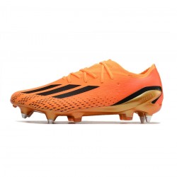 Adidas X Speedportal .1 SG Pro Gold Black Orange Soccer Cleats