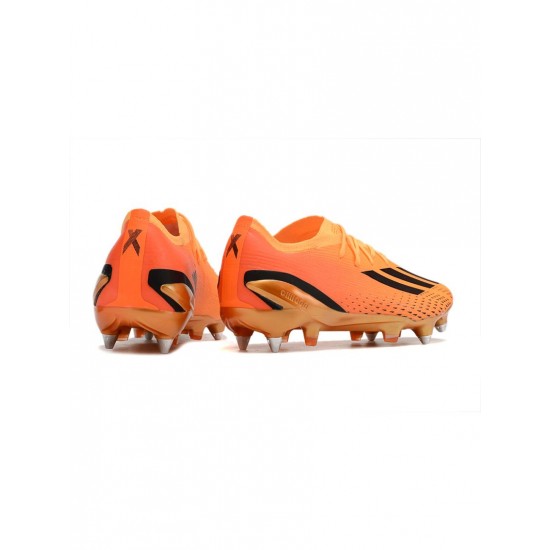 Adidas X Speedportal .1 SG Pro Gold Black Orange Soccer Cleats