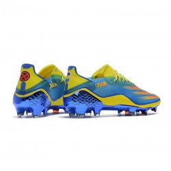 Adidas X Ghosted .1 FG Blue Vivid Red Bright Yellow Soccer Cleats