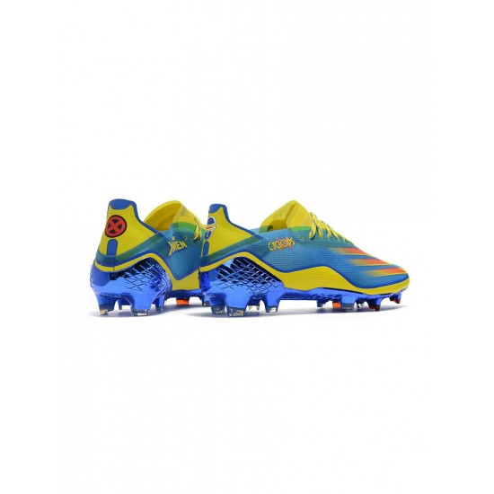 Adidas X Ghosted .1 FG Blue Vivid Red Bright Yellow Soccer Cleats