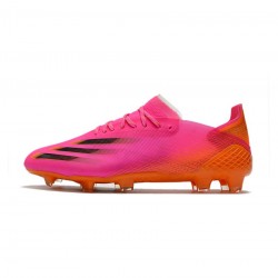 Adidas X Ghosted.1 FG Shock Pink Core Black Screaming Orange Soccer Cleats