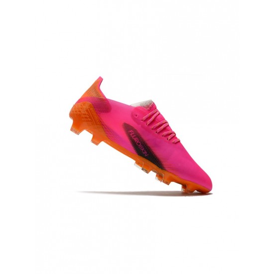 Adidas X Ghosted.1 FG Shock Pink Core Black Screaming Orange Soccer Cleats