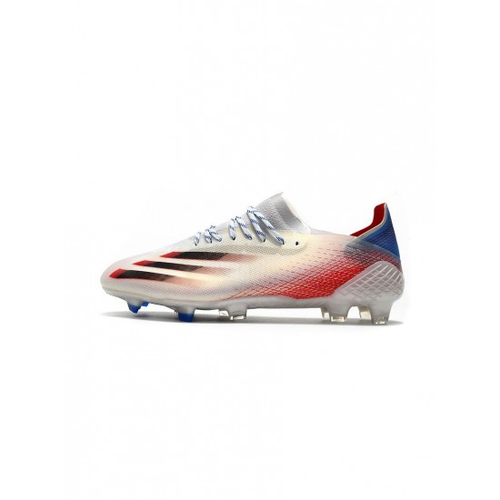 Adidas X Ghosted.1 FG Silver Metallic Core Black Scarlet Soccer Cleats