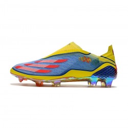 Adidas X Ghosted Cyclops FG Blue Red Yellow Soccer Cleats