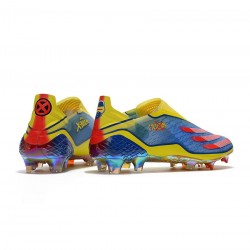 Adidas X Ghosted Cyclops FG Blue Red Yellow Soccer Cleats