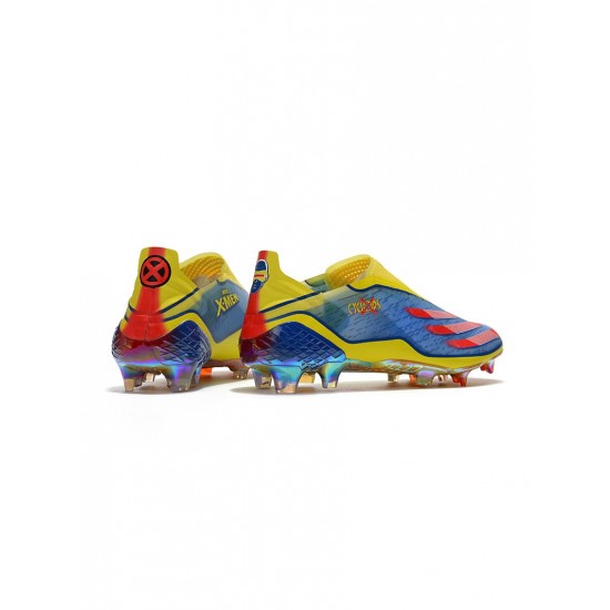 Adidas X Ghosted Cyclops FG Blue Red Yellow Soccer Cleats