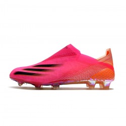 Adidas X Ghosted FG Shock Pink Core Black Screaming Orange Soccer Cleats