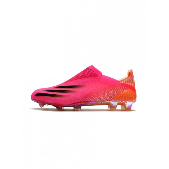 Adidas X Ghosted FG Shock Pink Core Black Screaming Orange Soccer Cleats