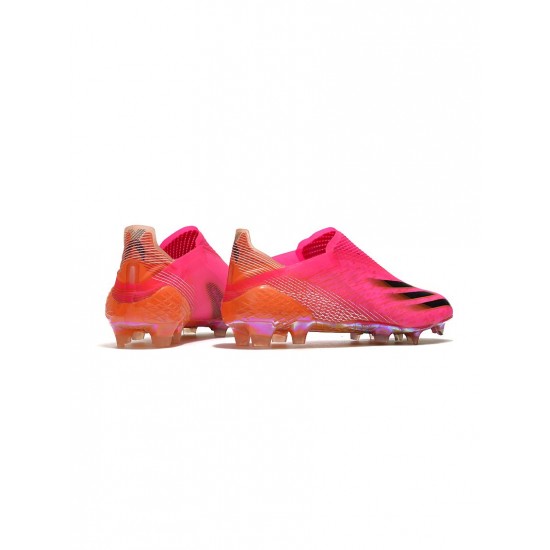 Adidas X Ghosted FG Shock Pink Core Black Screaming Orange Soccer Cleats