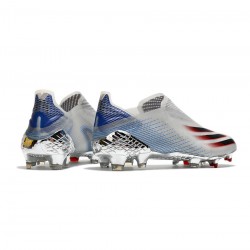 Adidas X Ghosted FG Silver Metallic Core Black Shock Pink Soccer Cleats