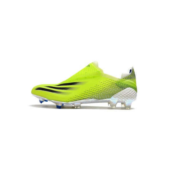 Adidas X Ghosted FG Solar Yellow Core Black Royal Blue Soccer Cleats