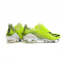 Adidas X Ghosted FG Solar Yellow Core Black Royal Blue Soccer Cleats