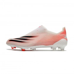 Adidas X Ghosted FG White Orange Black Soccer Cleats