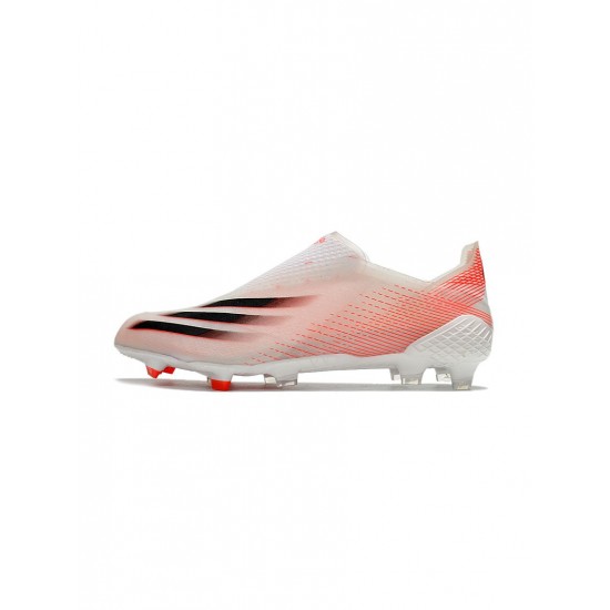 Adidas X Ghosted FG White Orange Black Soccer Cleats