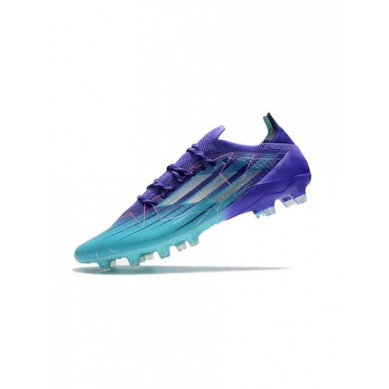 Adidas X Speedflow.1 AG Purple Rush Silver Metallic Mint Rush Soccer Cleats