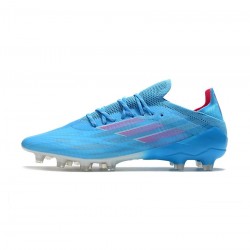 Adidas X Speedflow.1 AG Sapphire Edge Sky Rush Shock Pink Footwear White Soccer Cleats