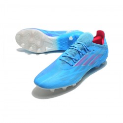 Adidas X Speedflow.1 AG Sapphire Edge Sky Rush Shock Pink Footwear White Soccer Cleats