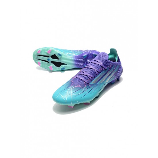 Adidas X Speedflow.1 FG Purple Rush Silver Metallic Mint Rush  Soccer Cleats