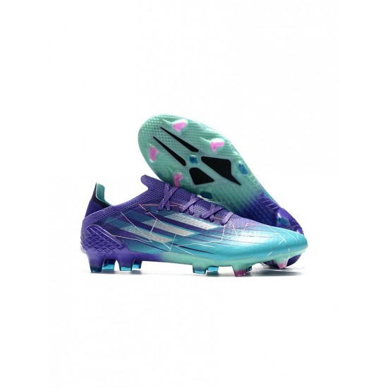 Adidas X Speedflow.1 FG Purple Rush Silver Metallic Mint Rush  Soccer Cleats